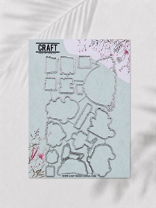 CraftAddictionUK Coordinating Die Set - Waddling Through Winter